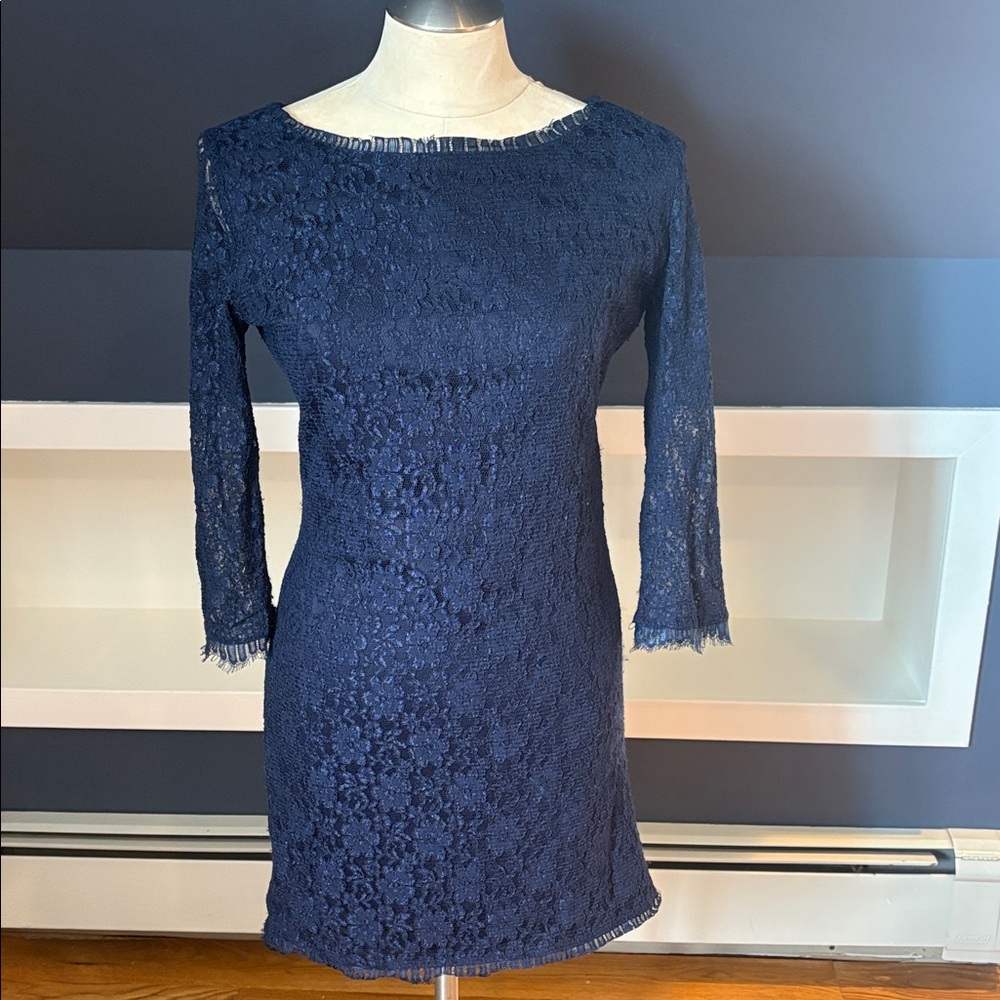 THML Navy Textured Fabric